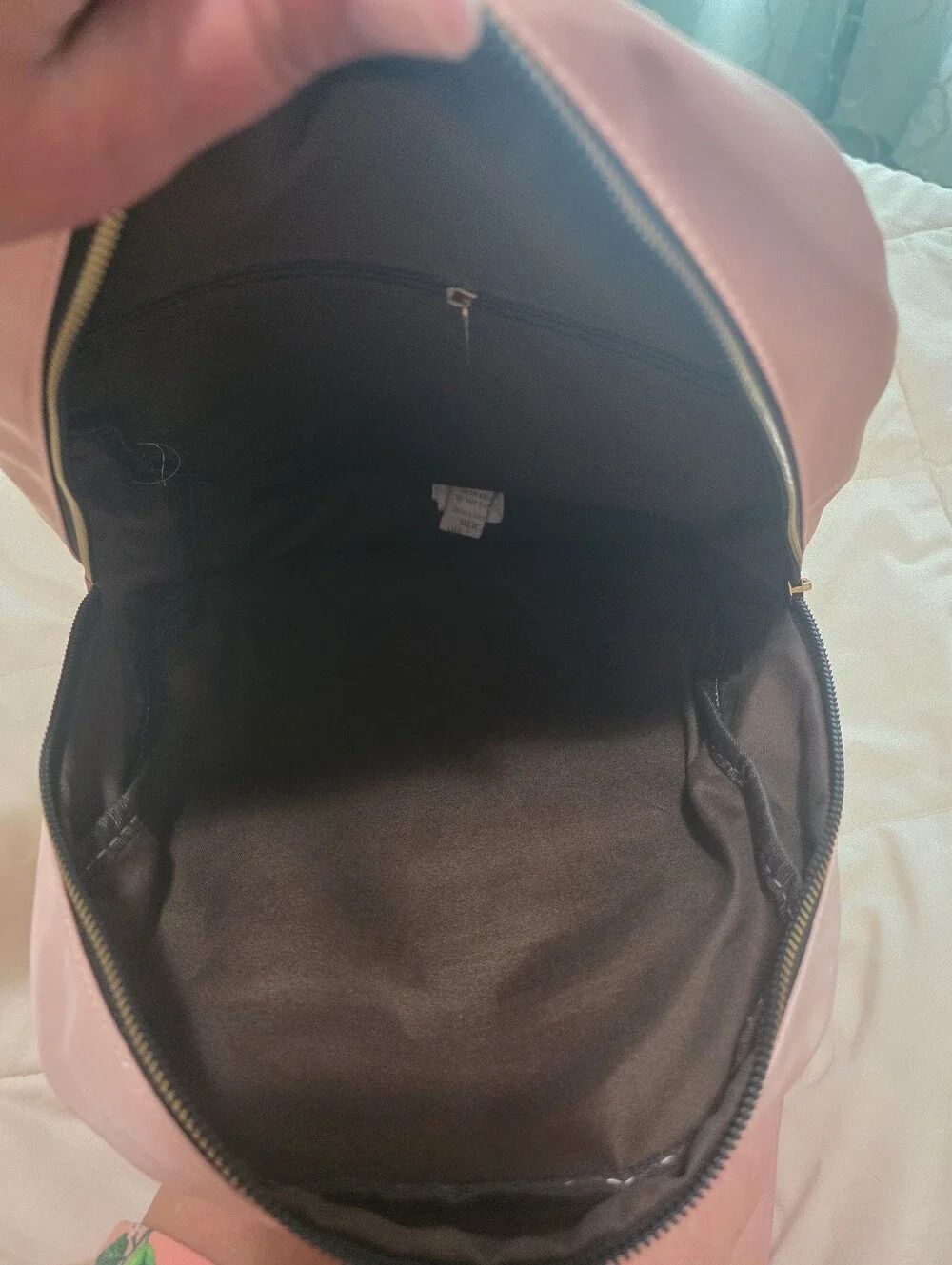 Pink Nylon Backpack and Crossbody Pouch - Picture 3 of 3